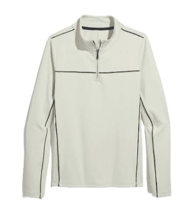 vineyard vines Mens Golf Core 1/4 Zip Pullover, Stone, Large