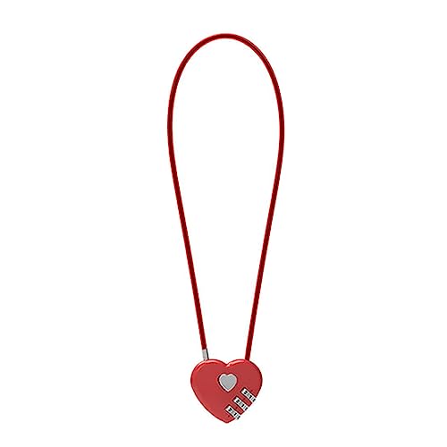 Solitarios Candado de Forma de Corazón para Amantes Candado de Boda Cuerdas de Alambre Cerradura Aniversario Día de San Valentín Regalo