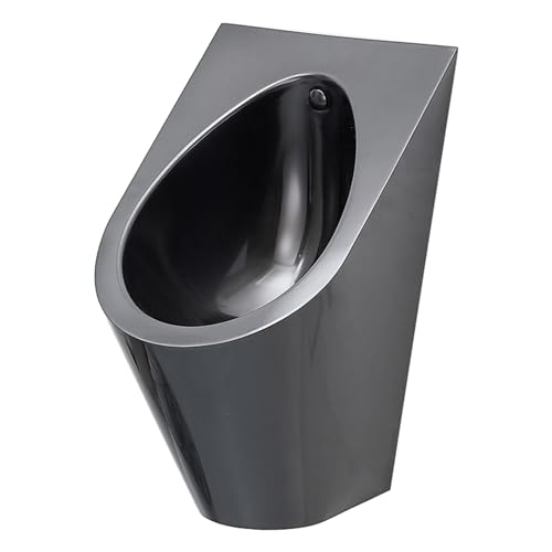 OTQEFTN Men's Adult Urinal Bathroom Toilet, Wall Mounted Urinal Durable Stainless Steel Urinal Men's Urinal, Household/Commercial Men's Adult Urinal Bathroom Toilet, Male Sanitar
