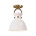 Alora Mood SF411809AGGO Waldo Semi Flush, Aged Gold/Opal Glass