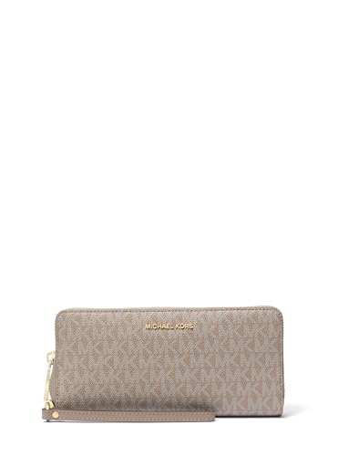 Image of Michael Kors Jet Set Travel Continental Wallet, Gold-Tone Hardware /Birch
