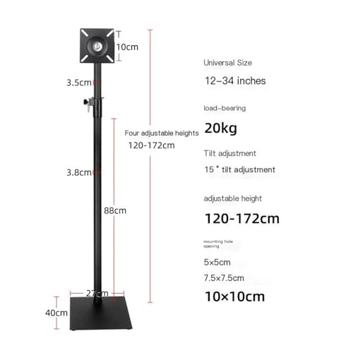 Support écran pivotant portrait paysage et bras télescopique réglable pour bureau - 2