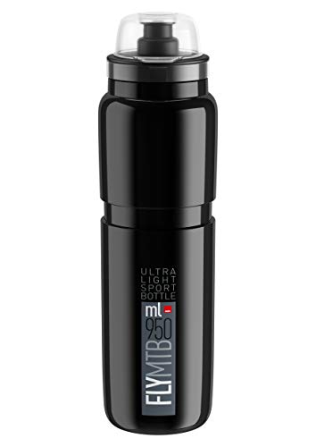 ELITE BIDON FLY MTB NEGRO LOGO GRIS 950ml