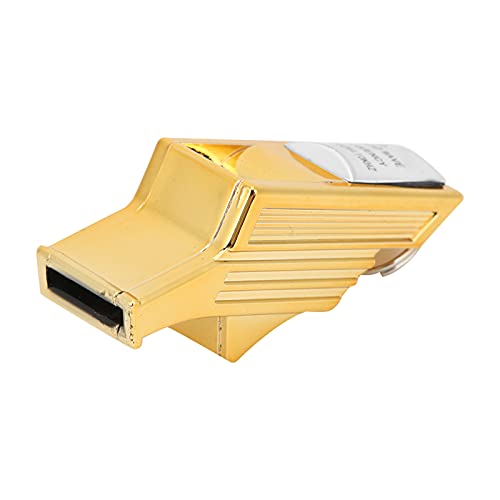 Silbato para árbitro ABS durable color dorado y plateado miniatura 1