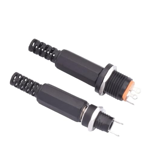 Conectores 12V CC 5.5 x 2.1mm GUMMMY machos y hembras tipo panel 022/022B pack de 10 juegos 4
