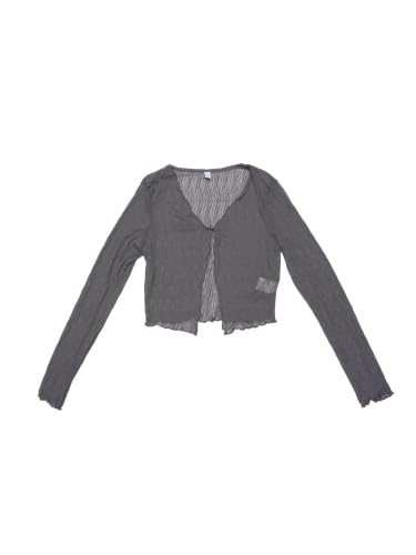 Image of Allegra K Bolero Shrug for Women's Sheer Mesh Tie Front Textured Crop Shrug for Evening Dresses