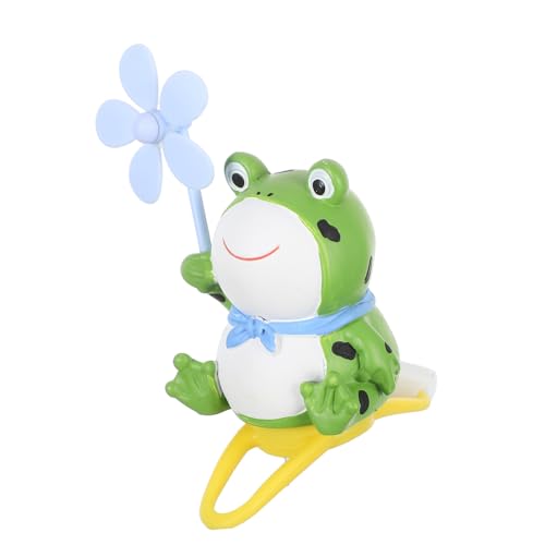 Frcolor かわいいカエル風車プロペラ 自転車ハンドルバー装飾 電動バイクアクセサリー 高耐久プラスチック素材 サイクル用ユニバーサルオ