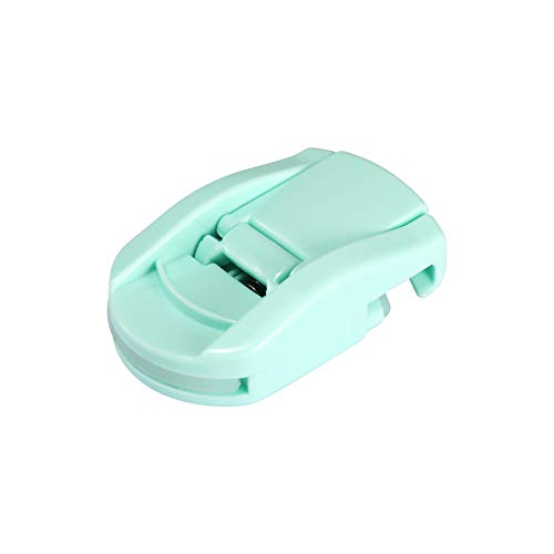 Eyelash Curler, Davocy Best Plastic Eyelashes Curler, Mini Cute Travel Eyelash Curler, Prosessional Eyelash Curler with Advanced Silicone Pressure Pad, Green