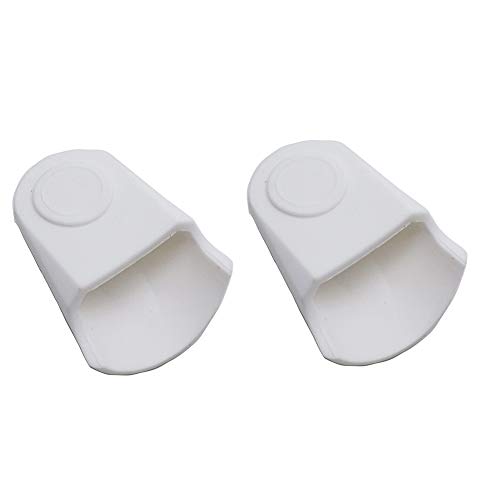 Timiy 2 Pcs Rubber Mouthpiece Cap Clarinet Reeds Saxophone Mouthpiece Protection,White