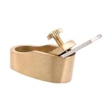 DEARMAMY Mini Messing Hobel Daumenhobel Handhobel Holz Werkzeug für Geigenbau Violinbau Präzisions Hobelgerät Kompakt Langlebig für Feine Holzbearbeitung und Instrumentenbau