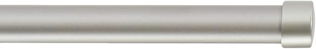Amazon Basics Curtain rod - 91.4 - 182.8 cm, nickel colour