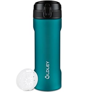 OLDLEY 650ml Wasserflaschen mit Sieb, BPA-freie auslaufsichere Trinkflasche, leichte wiederverwendbare 0,65l Tritan-Sportflasche für Radfahren, Fitness, Universität, Sport, Outdoor, Büro, Wandern