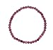 Taddart Minerals – Lila Armband aus dem natürlichen Edelstein Lepidolith mit 4 mm Kugeln auf elastischem Nylonfaden aufgezogen – handgefertigt