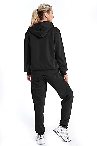Image of TanBridge 2 Piece Outfits Women's Velour Sweatsuits Long Sleeve Zip Up Hoodie Sweatpants Tracksuits for Women