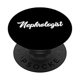 Nephrologe Typeset Bekleidung Nierenspezialist PopSockets mit austauschbarem PopGrip