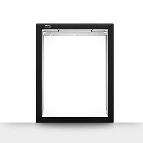 HAVOX - Photo Booth HPB-160 -Dimension 47"x32"x62" - Super Bright LED Lighting 5500k