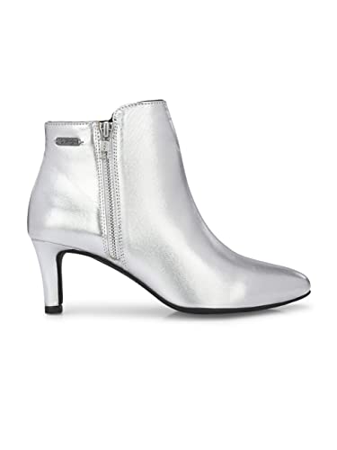 Image of Delize Womens Silver Ankle Boots 59683