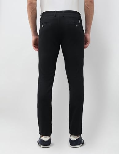 Image of U.S.Polo Association Men's Denver Slim Fit Dobby Trousers