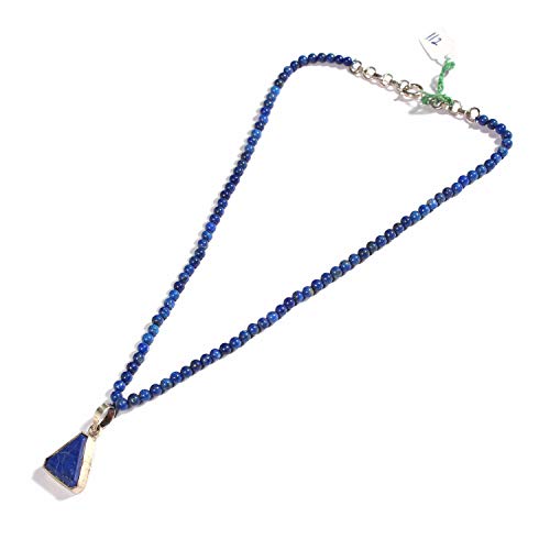 Collier lapis lazuli et pendentif argent 925 : le cadeau idéal en perles de gemmes pour femme