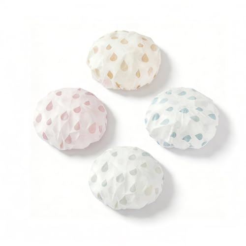 4 Stück Abdeckhauben für Lebensmittel Brot Backen Zubehör Gärkorb Gärkörbchen Bread Gärfolie Rund Schüsseln Sourdough Abdeckung Covers Gummizug Accessories Frischhaltehauben abdeckhaube (Vier Farben)