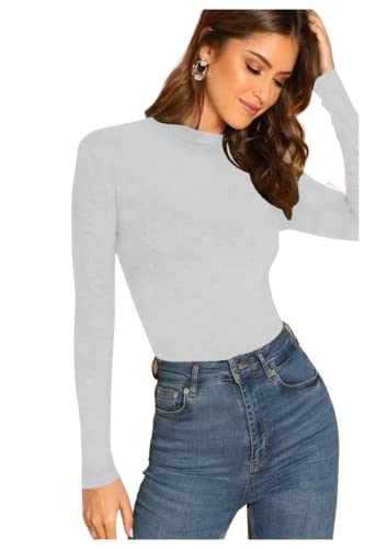 Image of Dream Beauty Fashion Women's Casual Round Neck Long Sleeves Stylish Top, 23 inch inches (Top Empire-06)