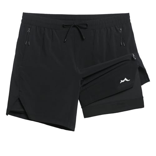 Image of maamgic Men's Athletic Running Shorts with Liner Ultra Lightweight Workout Shorts 5 inch / 7 inch