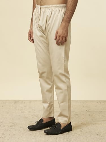 Image of Manyavar Men's Solid Pencil Cut Pyjama (1pc)