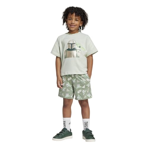 adidas Kids' Star Wars Mandalorian T-Shirt Set2