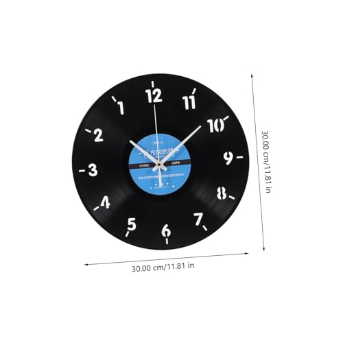 Reloj de pared invertido de vinilo Levemolo de vidrio 3