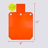XIALUO AR500 Steel Hostage Reactive Shooting Target 8×12 inches 1/2 inch Thick Stand System Hostage Reactive Shooting Targets with 2x4 Steel Target Hanger Kit - Image 3