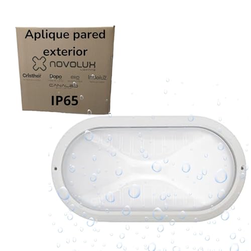 CRISTHER LIGHTING - aplique pared exterior PLAFF - luz exterior pared IP65 - aplique exterior pared - lampara exterior pared E27 - plafon