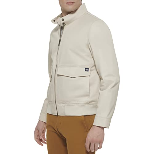 Image of DOCKERS Men's Bomber Jacket With Snap Racer Collar