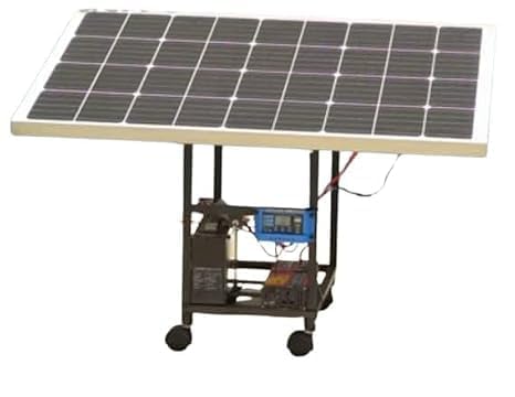 250 Watt Solar Panel with Portable Iron Wheel Stand, 12V Lithium Battery, Controller Charger, 200W Converter-image-28