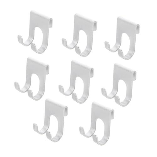 IWOWHERO 8Piezas Pared de Doble Gancho Resistentes Taladro Cocina y Dormitorio