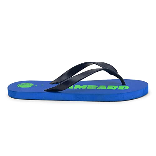 Image of Lambard Hawai Chappal for Men | Mens Stylish Rubber Flip Flops | Ergonomic Designed Daily Use & Bathroom Slippers for Men | Footup Flat Beach Chappals Pair of 2