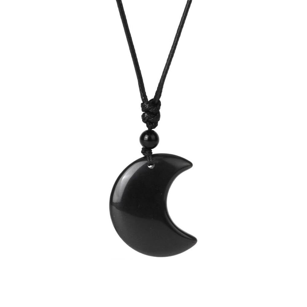 Collana Sarda con Charm Su Coccu Amuleto Malocchio In Argento e Ossidiana - Camporelli Gioielli