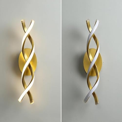 Applique Murale Spirale LED Noire pour Éclairage d'Ambiance de Chambre - 7