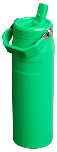 Image of Stanley IceFlow Flip Straw 2.0 Water Bottle 24 oz | Built-In Straw with Larger Opening | Lightweight and Leak Resistant | Insulated Stainless Steel | BPA-Free | Meadow