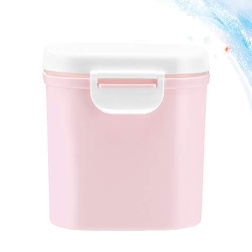 MILISTEN Formule Dispenser Melkpoeder Container Babyvoeding Opslag Graan Bonbondoos Voor Peuter Kinderen Reizen (Roze) - Image 2
