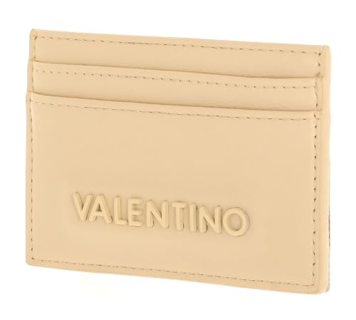 Porte-cartes Valentino Cognac fini les portefeuilles volumineux