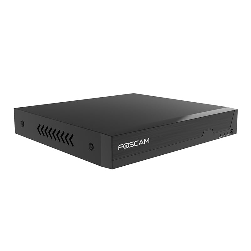 Foscam FNA216H 16-Kanal UHD 4K 8.0 Megapixel H.264+ NVR Recorder 2x Festplatten bis 16TB ONVIF kompatibel P2P