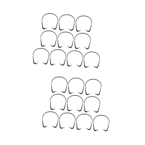 20個 耳栓 耳を保護するイヤホン 耳 ノイズリダクションイヤホン 睡眠用イヤホン 耳の芽 シリカゲル Black 黒x2個 14X13.5CMx2pcs