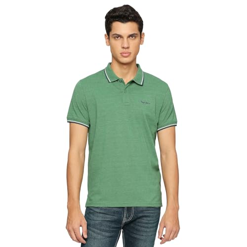 Image of Pepe Jeans Men's Cotton Regular Fit Polo T-Shirt