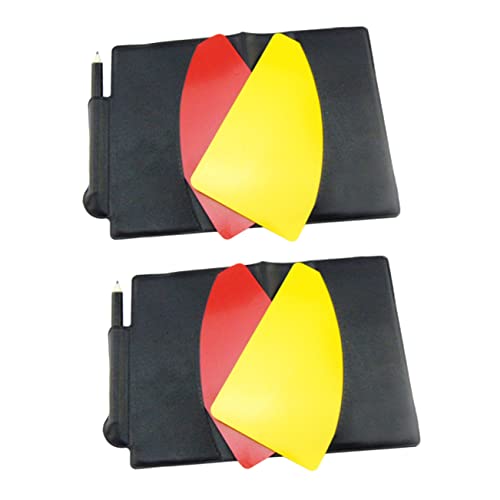 BESTonZON Multi-Function Referee Cards Red Yellow Soccer Match Cards Set for Sports