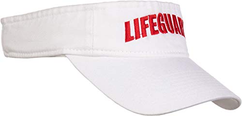 Lifeguard Visor | Professional Guard Hat Red Sun Cap Men Women Costume Uniform