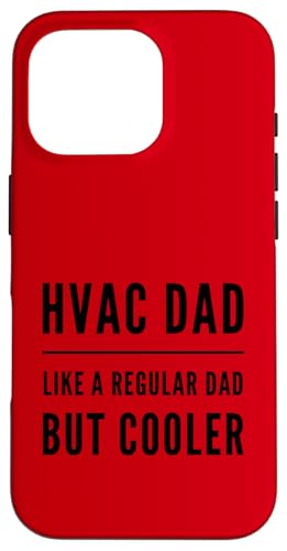 Funny HVAC Dads Regular Dad But Cooler Technician Tech ���[���A �X�}�z�P�[�X iPhone 16 Pro �p
