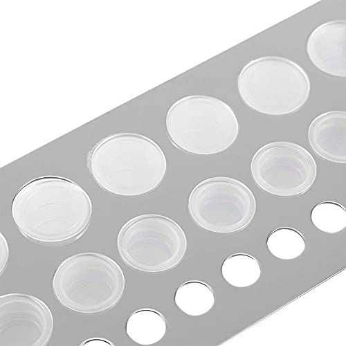 Ink Holder with Troughs, Stainless Steel Shelf Stand for Pigment Inks Cup Supplies