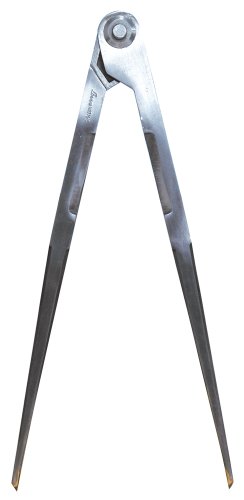 シンワ測定(Shinwa Sokutei) 鋼製コンパス 超硬チップ付き E-2 30cm 77545