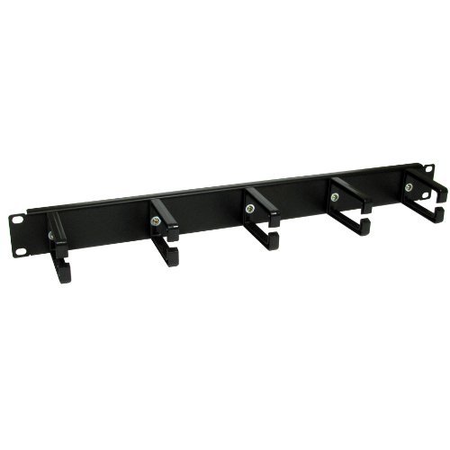 CDL Micro 48,26 cm 1U Server/Montaggio a Rack armadietto Patch Gestione dei Cavi Barra Guida Nero