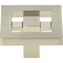 Atlas Homewares 260-BRN 1-1/2-Inch Nobu Knob, Brushed Nickel